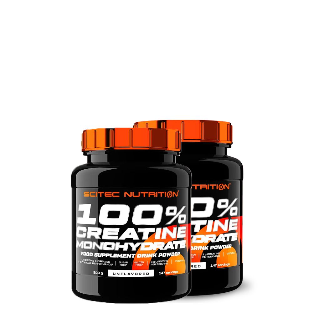 SCITEC NUTRITION - 100% CREATINE MONOHYDRATE - 2 x 500 G