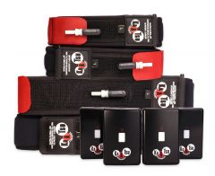 KAATSU - B1 QUAD - SET OF 4 BLUETOOTH-ENABLED TUBELESS BFR DEVICES WITH AIR BANDS - 4 DARABOS OKOSTELEFONRÓL VEZÉRELHETŐ VÉRÁRAMLÁS KORLÁTOZÓ SZETT PÁNTOKKAL
