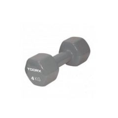 TOORX FITNESS - VINYL DUMBBELL - EGYKEZES MŰANYAGBEVONATÚ KÉZISÚLYZÓ - 4 KG