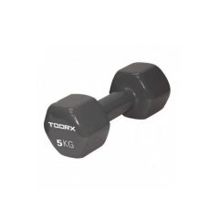 TOORX FITNESS - VINYL DUMBBELL - EGYKEZES MŰANYAGBEVONATÚ KÉZISÚLYZÓ - 5 KG