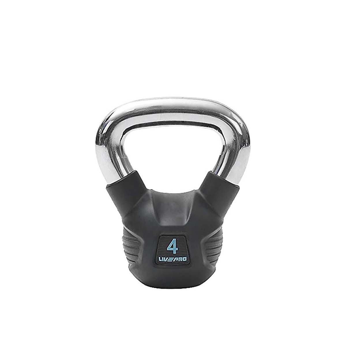 LIVEPRO - RUBBER KETTLEBELL - GUMÍROZOTT KETTLEBELL - 4 KG