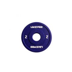 LIVEPRO - URETHANE CHANGE PLATE - URETÁN OLIMPIAI SÚLYTÁRCSA - 2 KG