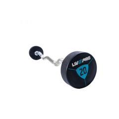 LIVEPRO - EZ CURL URETHANE BARBELL SET - URETÁN KEREKFEJŰ FIXSÚLYOS FRANCIARUDAS SÚLYZÓKÉSZLET - 10-30 KG