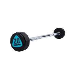 LIVEPRO - 12-SIDED URETHANE BARBELLS - URETÁN FIXSÚLYOS EGYENES RUDAS KÉTKEZES SÚLYZÓKÉSZLET - 10-30 KG