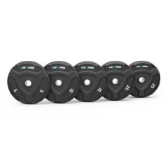 LIVEPRO - RUBBER BLACK BUMPER PLATE - LEDOBHATÓ SÚLYTÁRCSA - 20 KG
