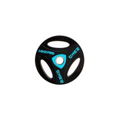 LIVEPRO - URETHANE GRIP PLATE - URETÁN SÚLYTÁRCSA FOGANTYÚVAL - 2,5 KG