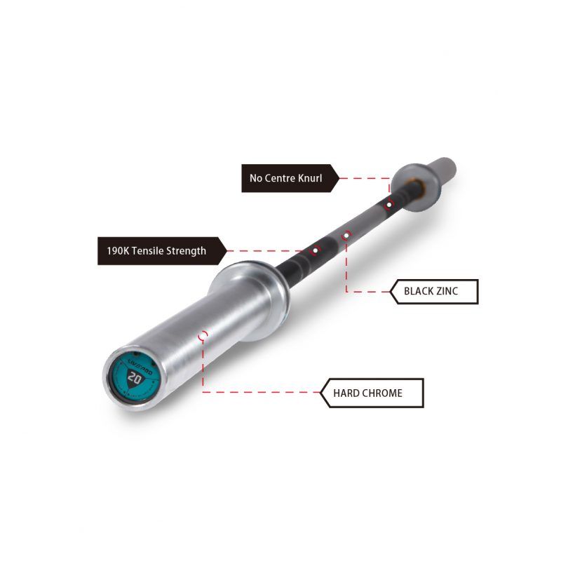 LIVEPRO - MEN’S WEIGHTLIFTING COMPETITION BAR - SÚLYEMELŐ VERSENY RÚD - 220 CM