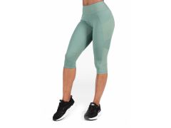 GORILLA WEAR - MONROE CROPPED LEGGINGS - GREEN - LEGGINGS - ZÖLD
