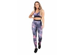 GORILLA WEAR - COLBY LEGGINGS - GRAY/PINK -  SZÜRKE/RÓZSASZÍN