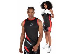 GORILLA WEAR - HORNELL TANK TOP - BLACK/RED - TRIKÓ - FEKETE/PIROS