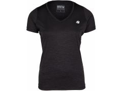 GORILLA WEAR - ELMIRA V-NECK T-SHIRT - BLACK - NŐI PÓLÓ - FEKETE