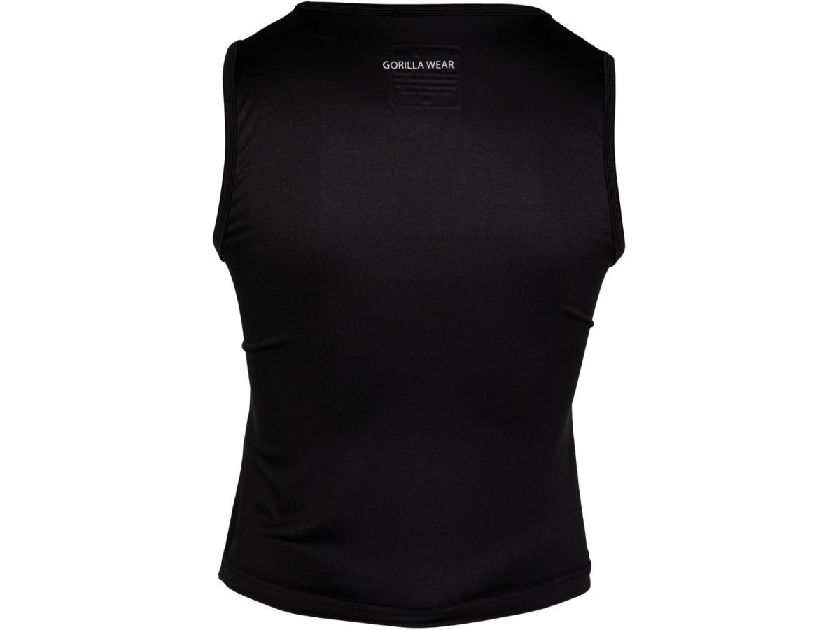 GORILLA WEAR - ESTELLE TWISTED CROP TOP - BLACK - NŐI TRIKÓ - FEKETE