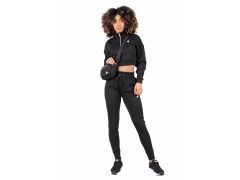 GORILLA WEAR - OCALA CROPPED HALF - BLACK - ZIP SWEATSHIRT - FEKETE