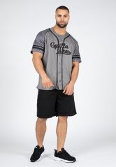 GORILLA WEAR - 82 BASEBALL JERSEY - GRAY - FÉRFI PÓLÓ - SZÜRKE