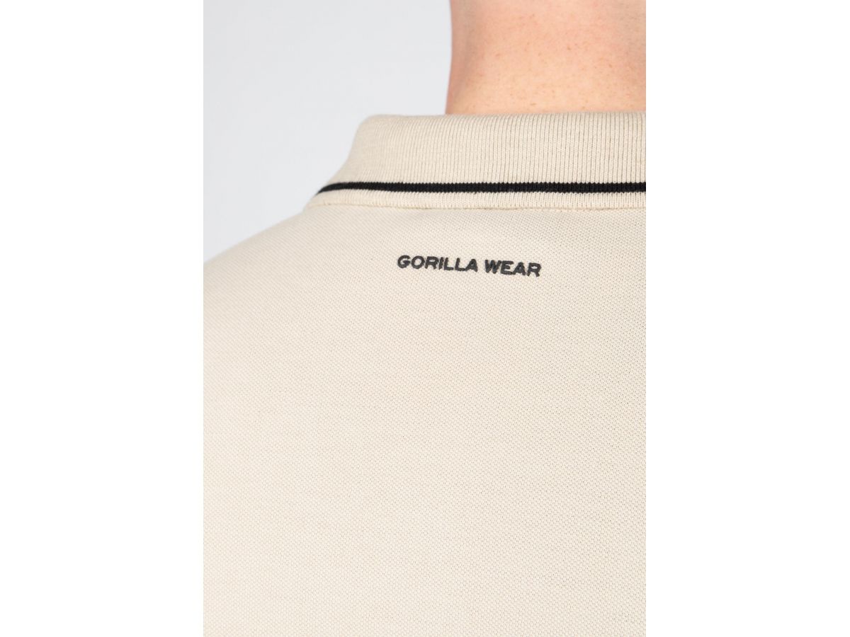 GORILLA WEAR - DELANO POLO - BEIGE/BLACK - DELANO PÓLÓ - BÉZS/FEKETE