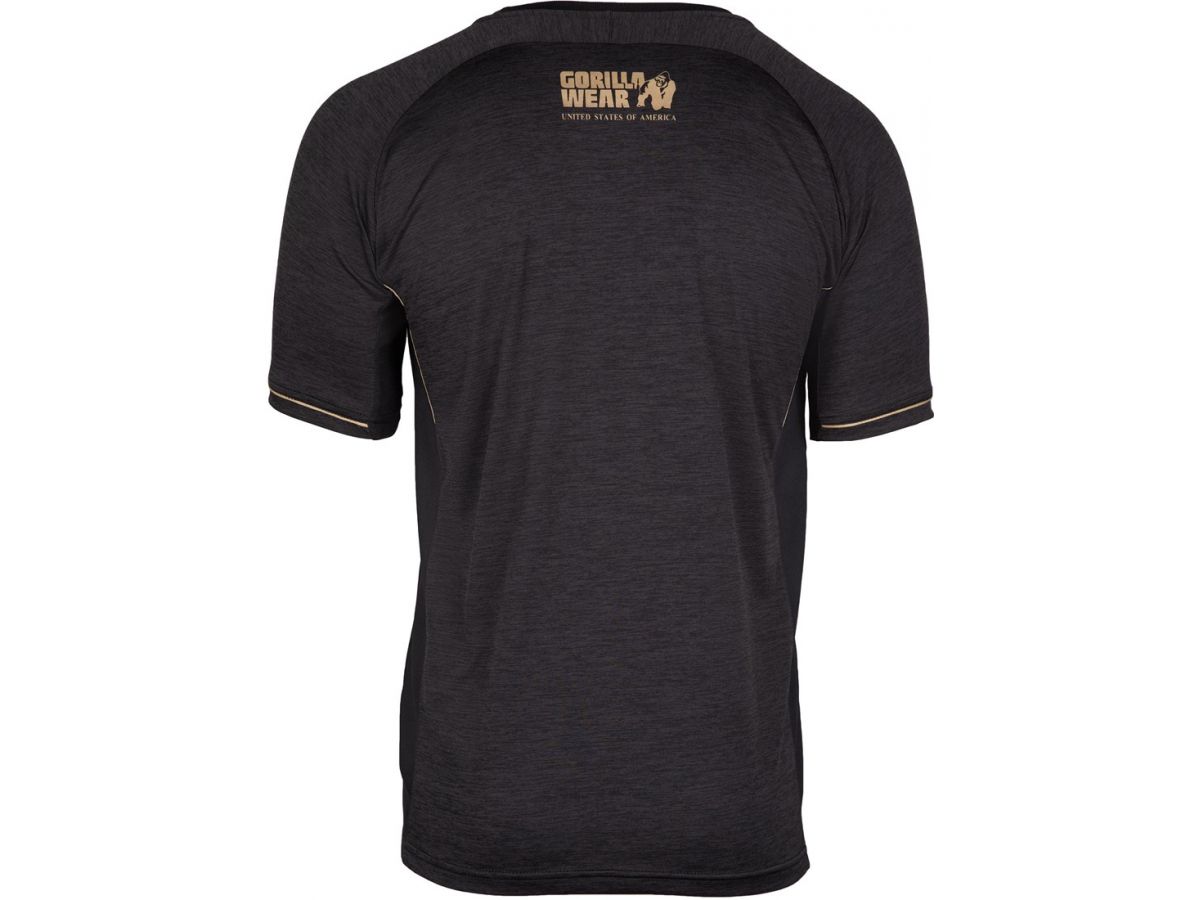 GORILLA WEAR - FREMONT T-SHIRT - BLACK/GOLD - FÉRFI PÓLÓ - FEKETE/ARANY