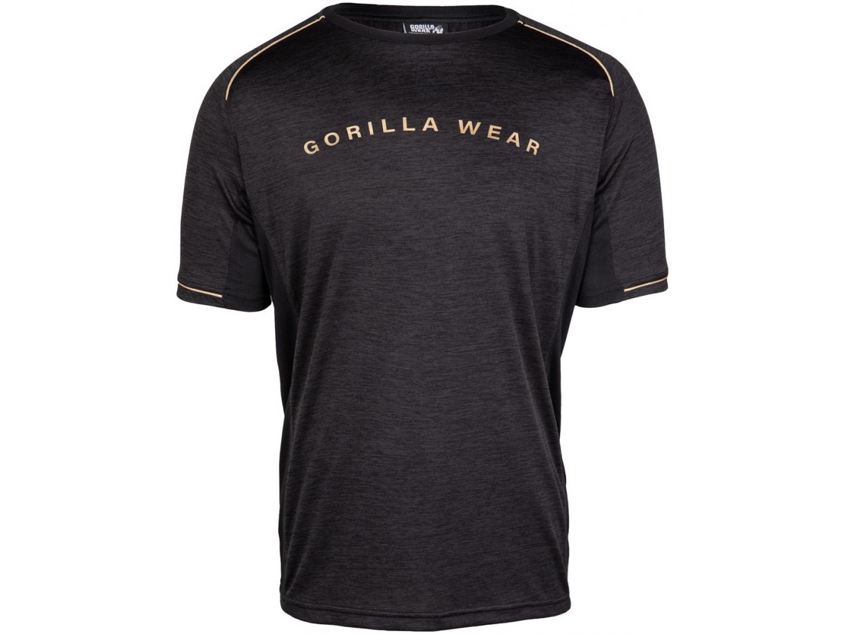 GORILLA WEAR - FREMONT T-SHIRT - BLACK/GOLD - FÉRFI PÓLÓ - FEKETE/ARANY