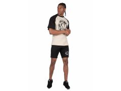GORILLA WEAR - LOGAN OVERSIZED T-SHIRT - BEIGE/BLACK - FÉRFI PÓLÓ - BÉZS/FEKETE