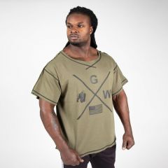GORILLA WEAR - SHELDON WORKOUT TOP - ARMY GREEN - FÉRFI PÓLÓ - ZÖLD