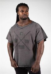 GORILLA WEAR - SHELDON WORKOUT TOP - GRAY - FÉRFI PÓLÓ - SZÜRKE