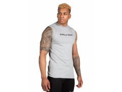 GORILLA WEAR - SORRENTO SLEEVELESS T-SHIRT - GRAY - FÉRFI PÓLÓ - SZÜRKE
