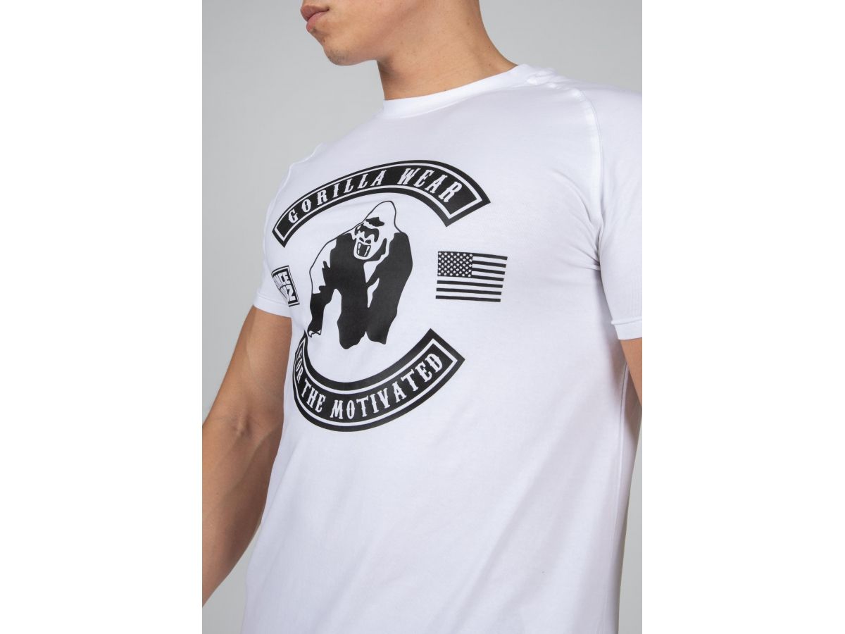 GORILLA WEAR - TULSA T-SHIRT - WHITE - FÉRFI PÓLÓ - FEHÉR