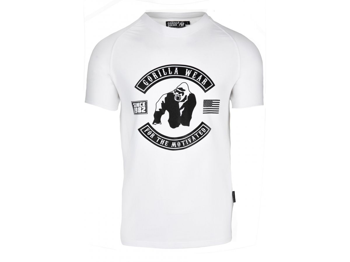 GORILLA WEAR - TULSA T-SHIRT - WHITE - FÉRFI PÓLÓ - FEHÉR