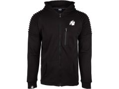 GORILLA WEAR - DELTA HOODIE - BLACK - FÉRFI KAPUCNIS CIPZÁRAS FELSŐ - FEKETE
