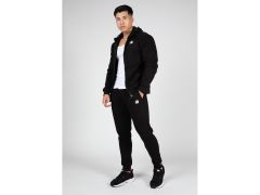 GORILLA WEAR - KENNEWICK ZIPPED HOODIE - BLACK - FÉRFI KAPUCNIS CIPZÁRAS FELSŐ - FEKETE
