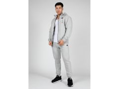 GORILLA WEAR - KENNEWICK ZIPPED HOODIE - GRAY - FÉRFI KAPUCNIS CIPZÁRAS FELSŐ - SZÜRKE
