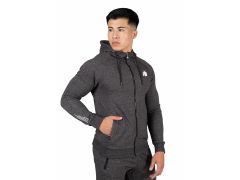 GORILLA WEAR - PAYETTE ZIPPED HOODIE - GRAY - FÉRFI KAPUCNIS CIPZÁRAS FELSŐ - SZÜRKE