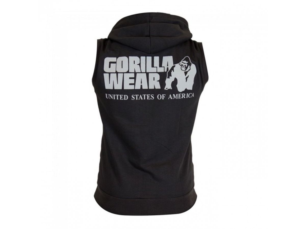 GORILLA WEAR - SPRINGFIELD S/L ZIPPED HOODIE - BLACK - FÉRFI KAPUCNIS CIPZÁRAS FELSŐ - FEKETE GORILLA WEAR - SPRINGFIELD S/L ZIPPED HOODIE - BLACK - FÉRFI KAPUCNIS CIPZÁRAS FELSŐ - FEKETE