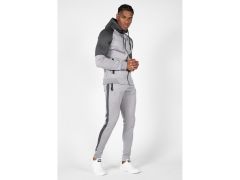  GORILLA WEAR - SULLIVAN TRACK JACKET - GRAY - FÉRFI KAPUCNIS CIPZÁRAS FELSŐ - SZÜRKE