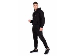GORILLA WEAR - CROWLEY MEN'S OVERSIZED HOODIE - BLACK - FÉRFI KAPUCNIS FELSŐ - FEKETE