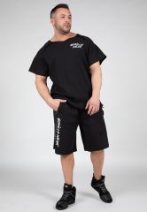 GORILLA WEAR - AUGUSTINE OLD SCHOOL SHORTS - BLACK - FÉRFI RÖVIDNADRÁG - FEKETE