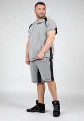 GORILLA WEAR - AUGUSTINE OLD SCHOOL SHORTS - GRAY - FÉRFI RÖVIDNADRÁG - SZÜRKE