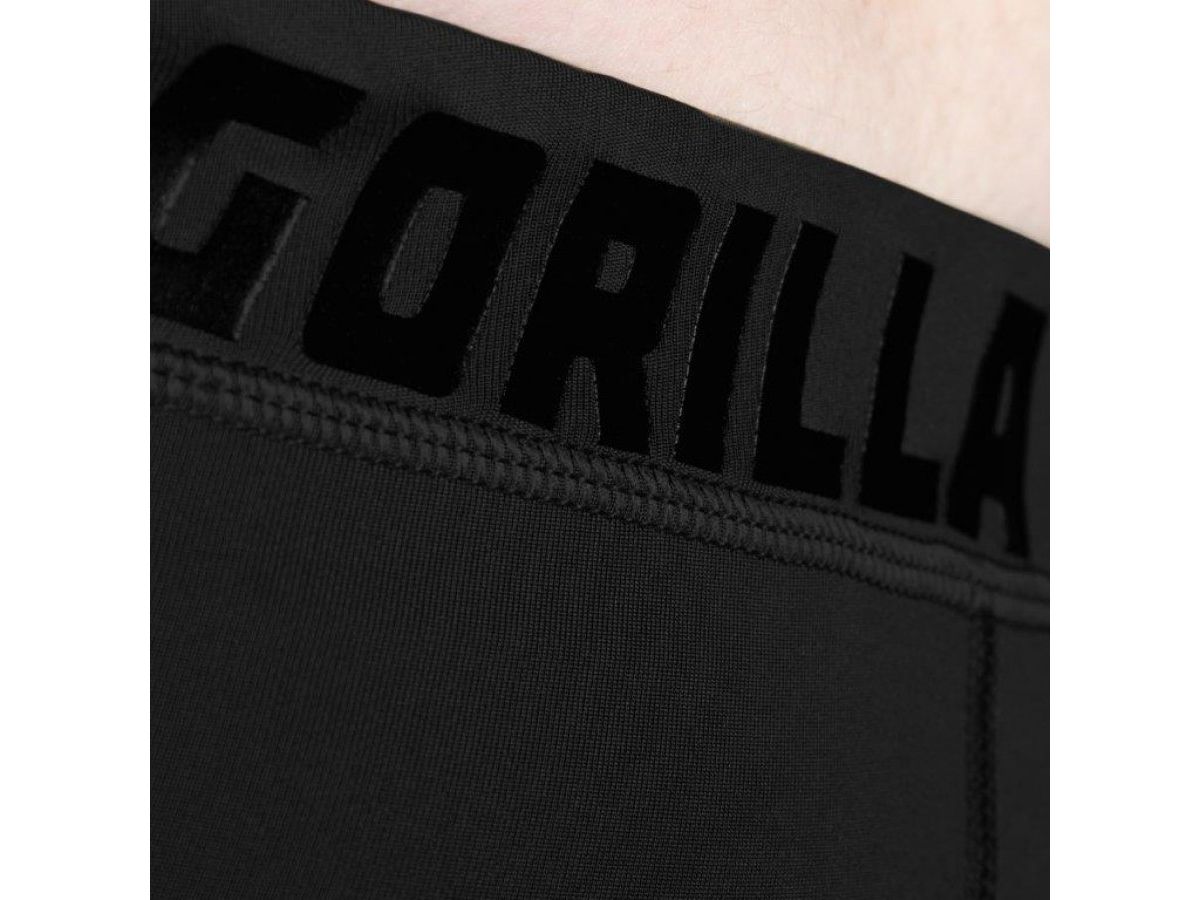 GORILLA WEAR - SMART TIGHTS - BLACK - FÉRFI LEGGINGS - FEKETE