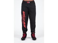 GORILLA WEAR - AUGUSTINE OLD SCHOOL PANTS - BLACK/RED - FÉRFI HOSSZÚNADRÁG - FEKETE/PIROS