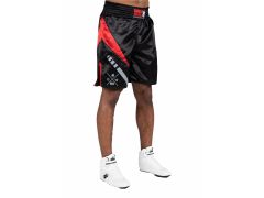 GORILLA WEAR - HORNELL BOXING SHORTS - BLACK/RED - BOX NADRÁG - FEKETE/PIROS