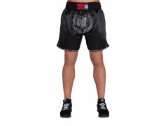 GORILLA WEAR - MURDO MUAY THAI/KICKBOXING SHORTS - BLACK/GRAY - FEKETE/SZÜRKE