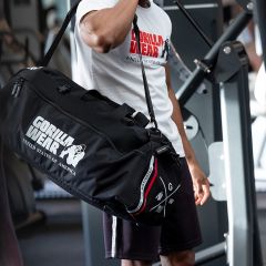 GORILLA WEAR - NORRIS HYBRID GYM BAG/BACKPACK - BLACK -  EDZŐTÁSKA/HÁTIZSÁK - FEKETE