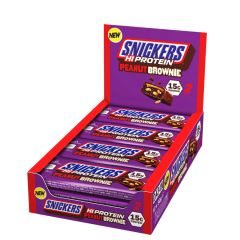 SNICKERS - HI-PROTEIN BAR - PEANUT BROWNIE - FÖLDIMOGYORÓS FEHÉRJESZELET - 12 x 50G