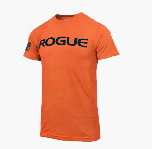 ROGUE FITNESS - ROGUE BASIC SHIRT - FÉRFI RÖVIDUJJÚ PÓLÓ - NARANCS