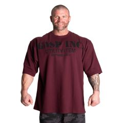 GASP INC - IRON THERMAL TEE - FÉRFI PÓLÓ - BORDÓ