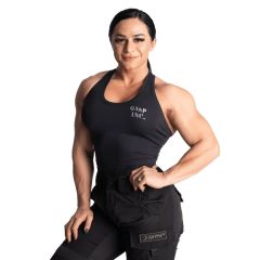 GASP INC - HARDCORE CROP T- BACK - NŐI TRIKÓ - FEKETE