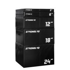 STRONGLAB - PLYO BOX SET - NÉGYRÉSZES PUHA PLIOMETRIKUS DOBOZ SZETT - 15-30-45-60 CM