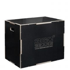 360GEARS - NON-SLIP CROSSTRAINING PLYO BOX - CSÚSZÁSMENTES FELÜLETŰ PLIOMETRIKUS DOBOZ - 75 x 60 x 50 CM
