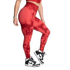 BETTER BODIES - ENTICE SCRUNCH LEGGINGS - RED TIE DYE - PIROS