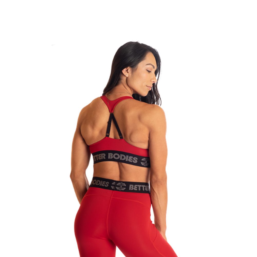 BETTER BODIES - CLASSIC SPORT BRA - CHILI RED - SPORTMELLTARTÓ - PIROS BETTER BODIES - CLASSIC SPORT BRA - CHILI RED - SPORTMELLTARTÓ - PIROS