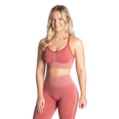 BETTER BODIES - CURVE SCRUNCH BRA - CHILI RED MELANGE - SPORTMELLTARTÓ - PIROS